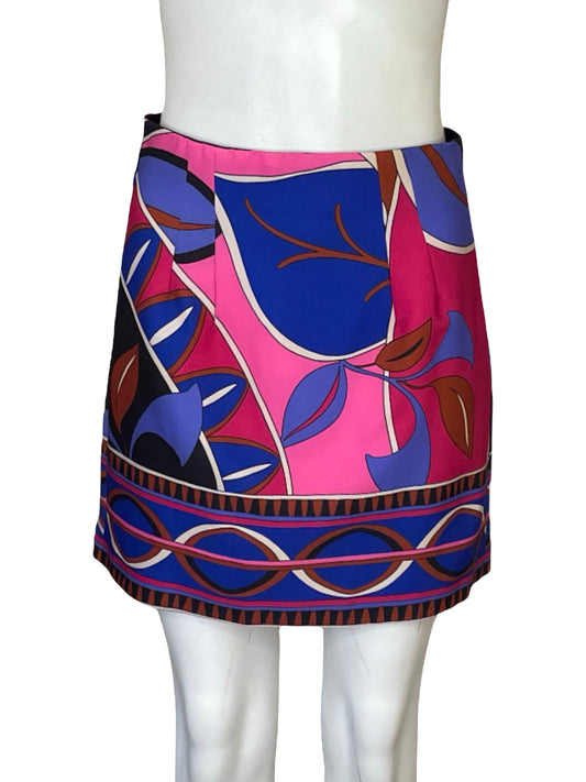 Falda Zara Estampado Fucsia - Talla M