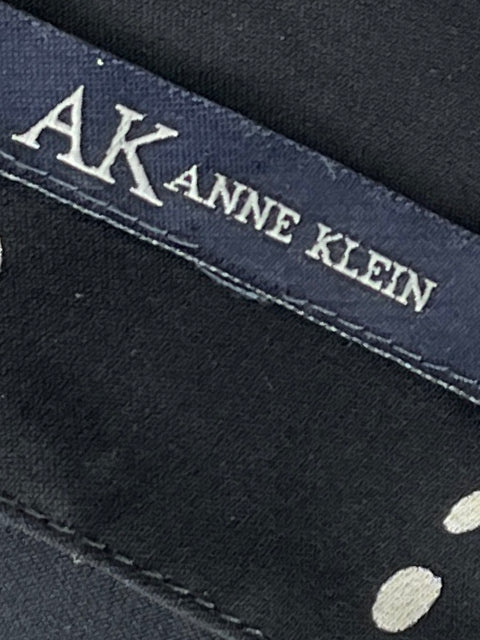 Blusa Anne Klein Puntos Manga Larga Negro-Talla S