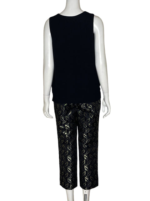 Set Ann Taylor Metalizado Negro-Talla 6