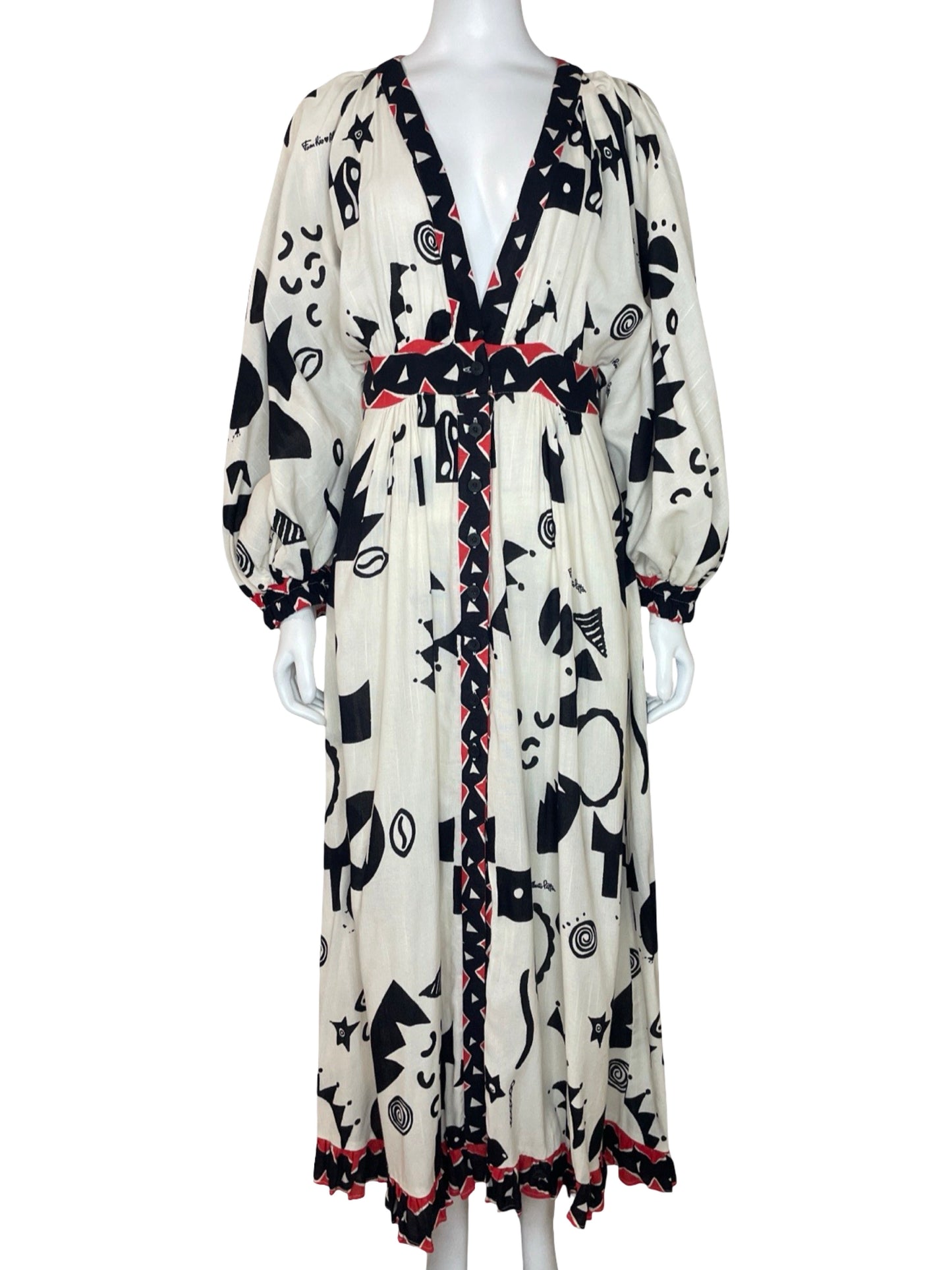 Vestido Farm Rio Alberto Pitti Estampado Blanco - Talla P