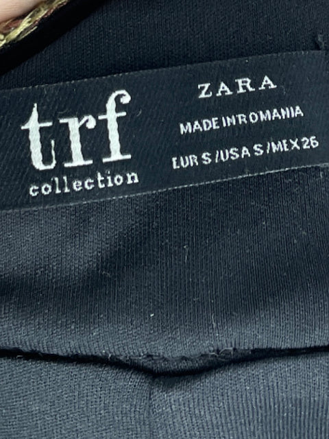 Falda Zara Tweed Bordado Amarillo-Talla S