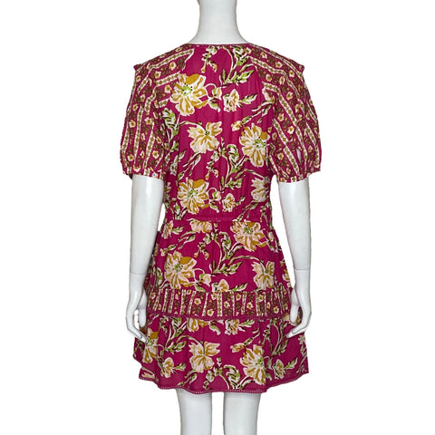 Vestido Maijir Boho Floral Rosado-Talla M