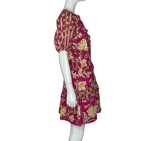 Vestido Maijir Boho Floral Rosado-Talla M