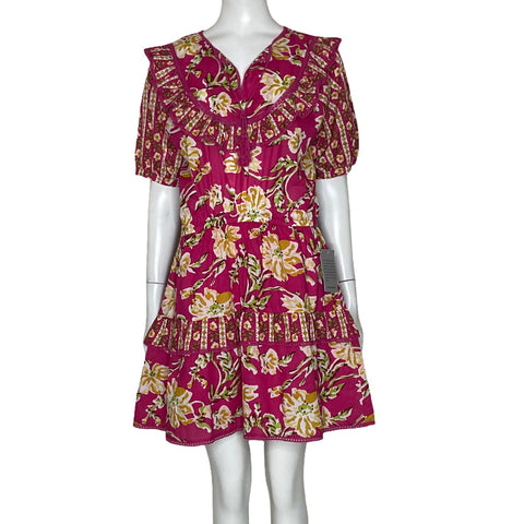 Vestido Maijir Boho Floral Rosado-Talla M