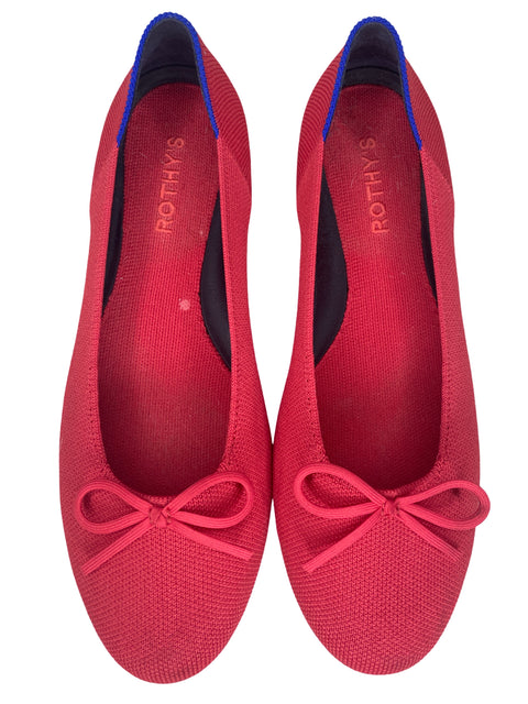Calzado Rothy´s Lazo Bailarina Rojo-Talla 8.5