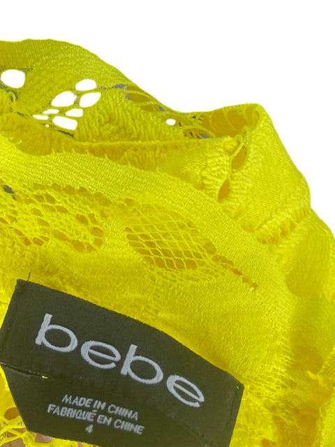 Set BeBe Encaje Amarillo-Talla 4