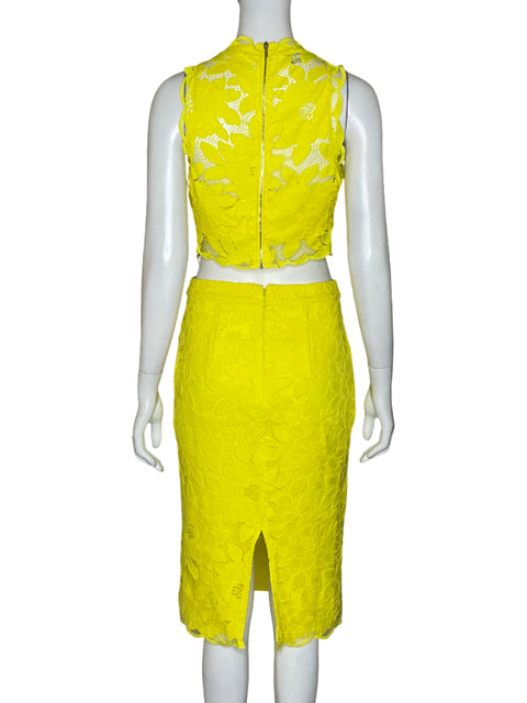 Set BeBe Encaje Amarillo-Talla 4