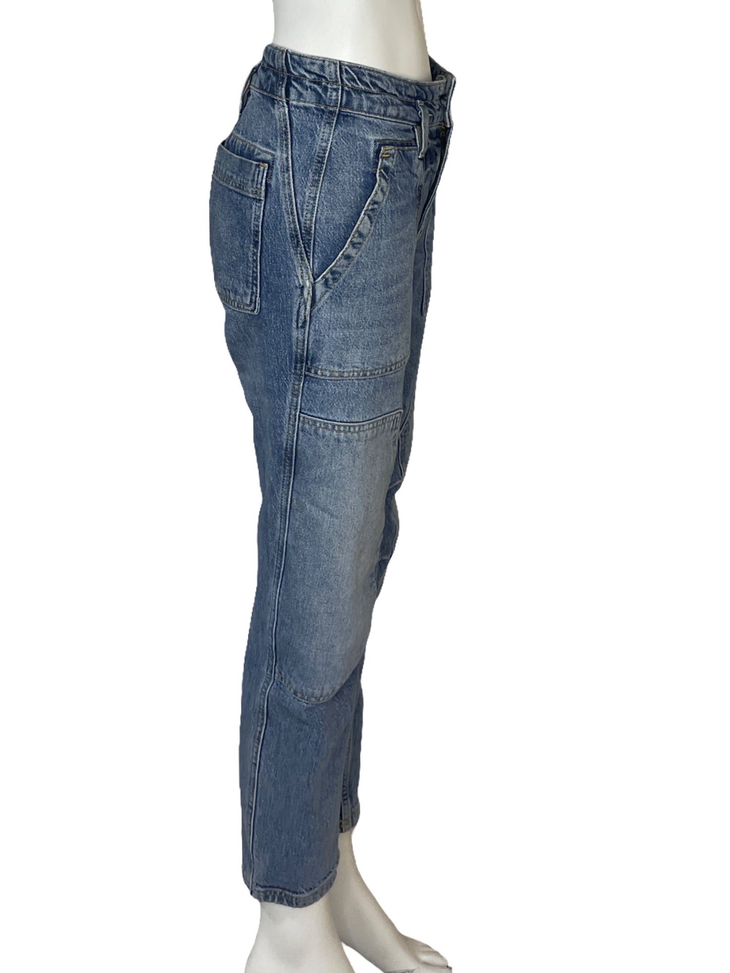 Pantalón Pilcro Cargo Azul - Talla 26