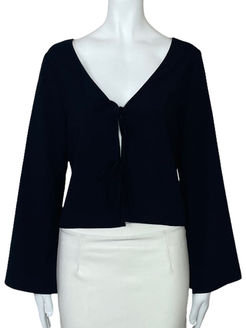 Blusa Vetta Lazos Negro-Talla S