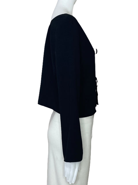 Blusa Vetta Lazos Negro-Talla S