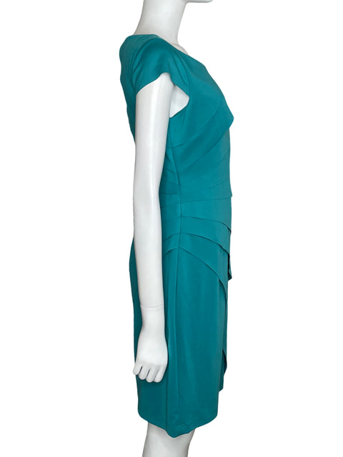 Vestido Adrianna Papell Vuelos Mini Azul-Talla 8