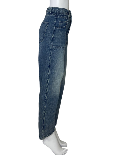 Pantalón Desigual Denim Baggy Azul-Talla 34