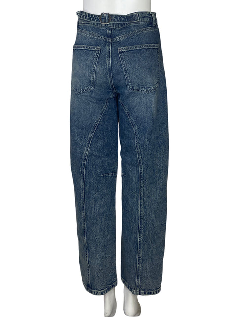 Pantalón Desigual Denim Baggy Azul-Talla 34