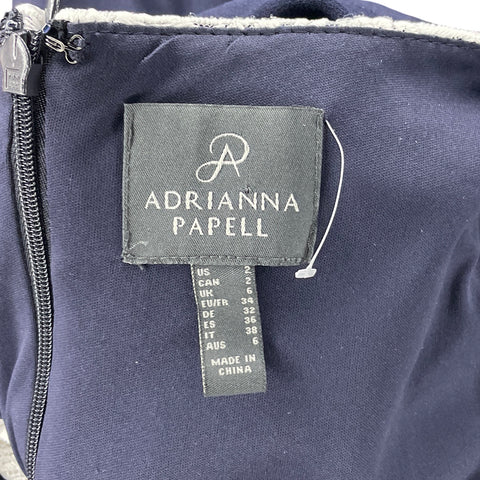 Vestido Adrianna Papell Encaje Blanco-Talla 2