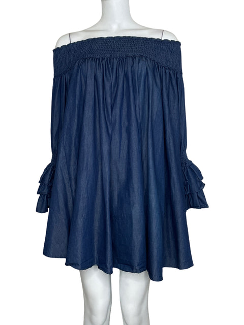 Vestido Gracia Denim Fluido Azul-Talla M