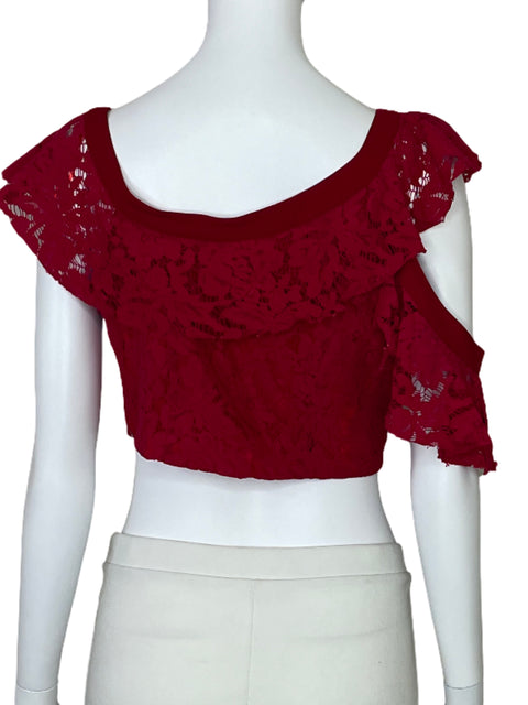 Top Space 46 Encaje Rojo-Talla S