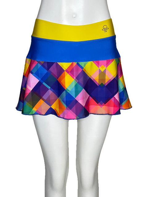 Falda Short Medussa Azul-Talla S