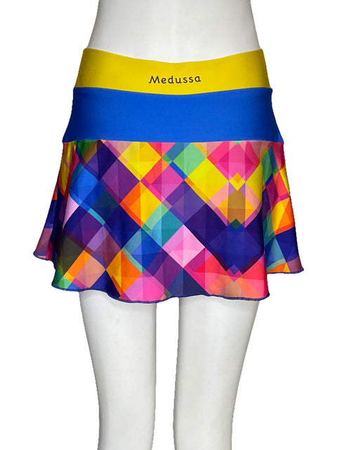 Falda Short Medussa Azul-Talla S