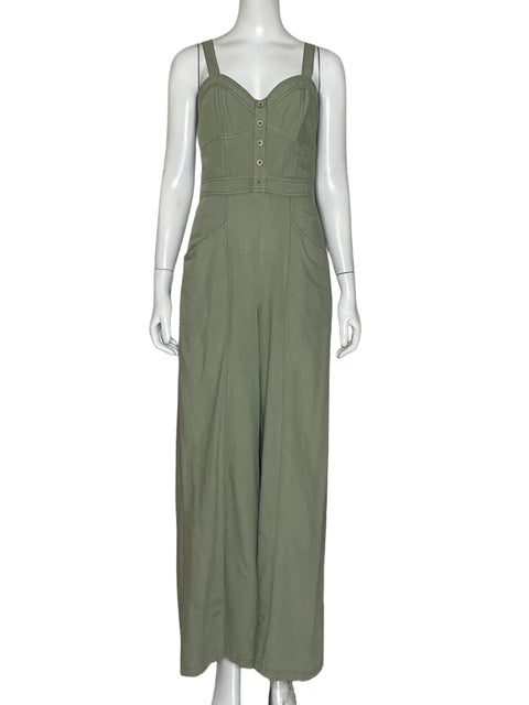 Mono Japra Botones Verde-Talla S