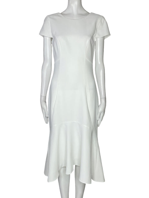 Vestido Amanda Uprichard Midi Blanco-Talla S