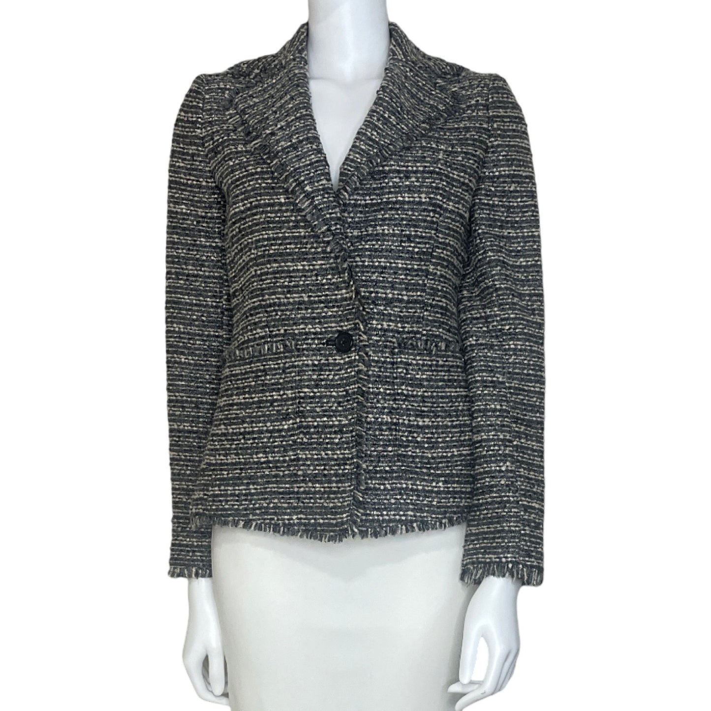 Blazer DKNY Escarchado Gris-Talla 2