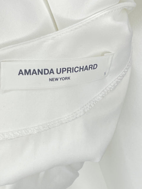 Vestido Amanda Uprichard Midi Blanco-Talla S