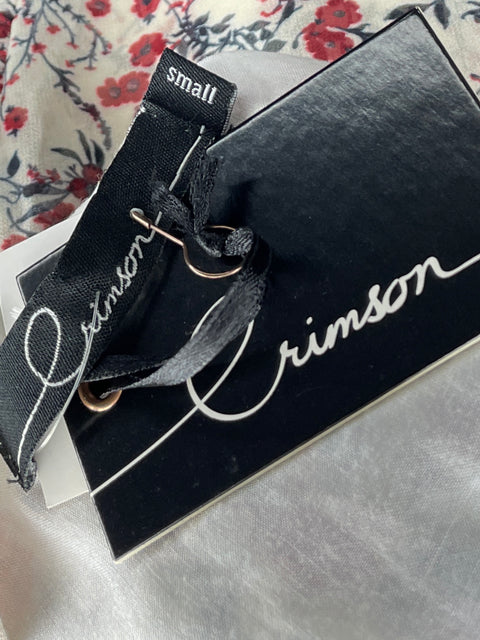 Vestido Crimson Floral Mini Blanco-Talla S