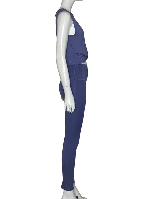 Set Alo Top Nudo Morado-Talla M