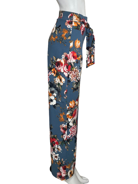 Pantalón Sentimental Floral Azul-Talla M
