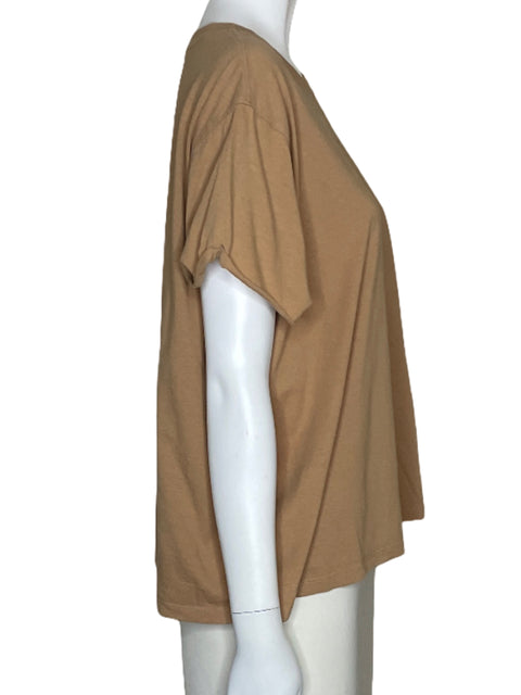 Blusa DKNY Mangas Corta Beige-Talla L