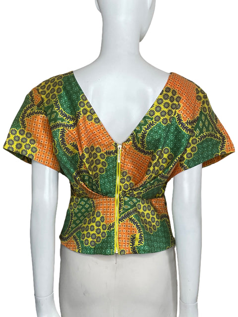Top CQ By CQ Floral Verde-Talla M