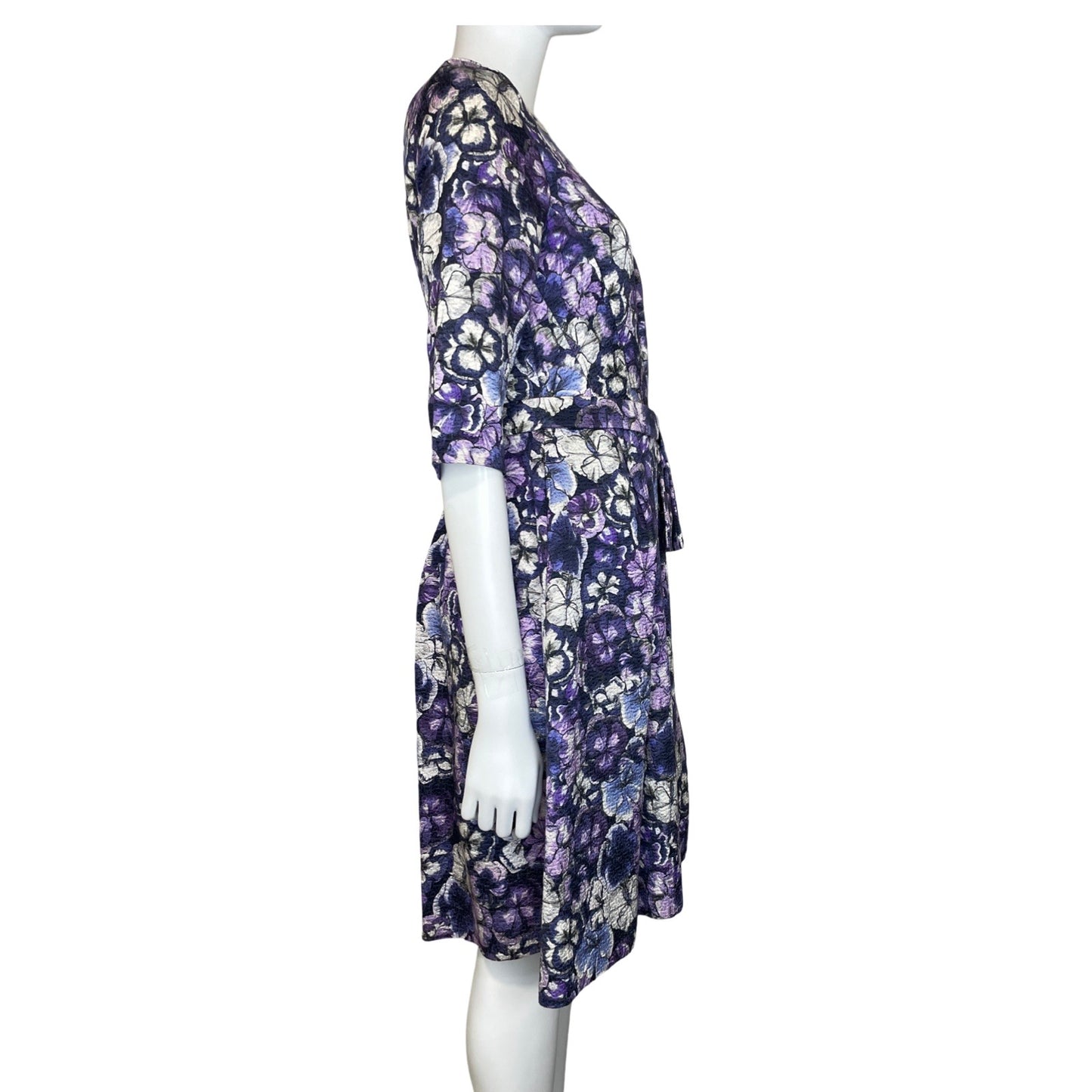 Vestido Carolina Herrera Flores Morado-Talla-6