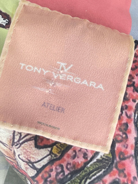 Set Tony Vergara Camisa + Pantalón Estampado Verde - Talla M