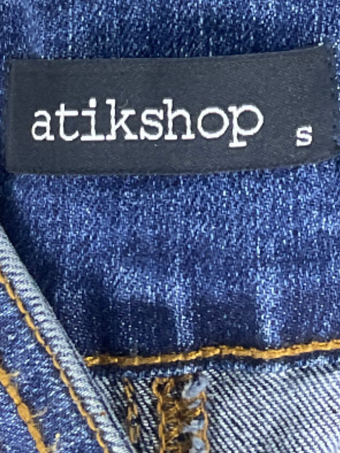Pantalón Atikshop Pretina Alta Jeans Azul-Talla S