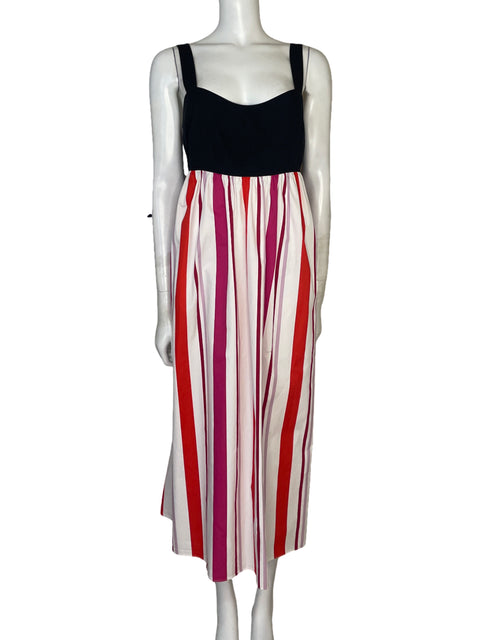 Vestido Kate Spade Líneas Blanco - Talla L