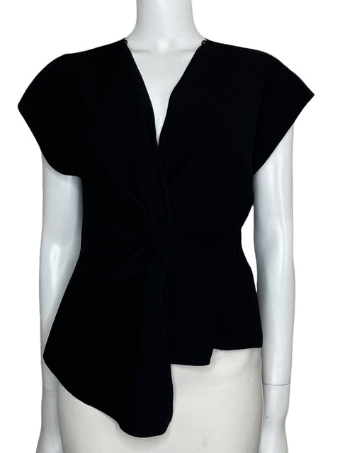 Top Zara Nudo Sin Mangas Negro-Talla S