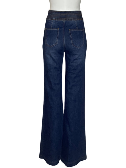 Pantalón Atikshop Pretina Alta Jeans Azul-Talla S