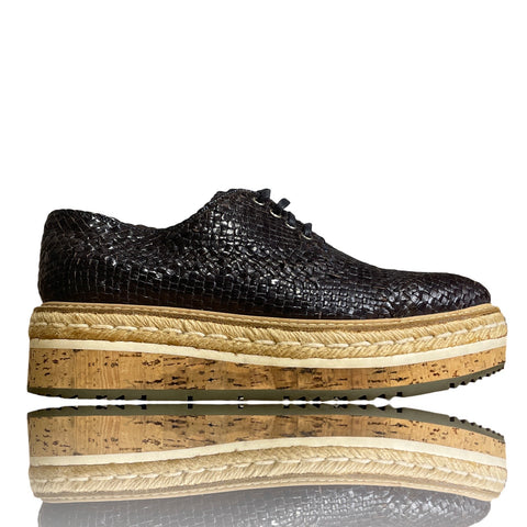 * Calzado Prada Cork Azul Navy-Talla 38 1/2