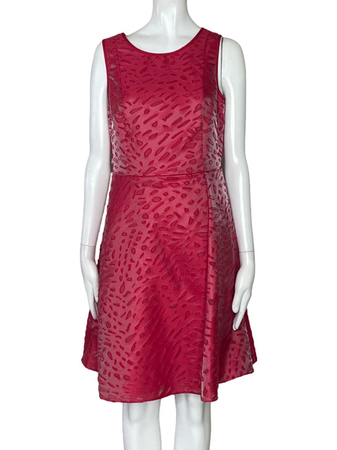 Vestido Emporio Armani Acampanado Rojo-Talla 42