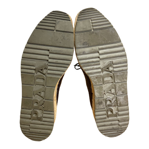 * Calzado Prada Cork Azul Navy-Talla 38 1/2