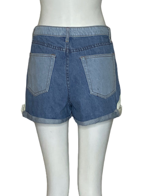 Short The Label Bicolor jeans Azul-Talla S