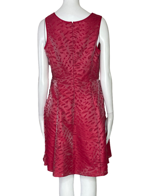 Vestido Emporio Armani Acampanado Rojo-Talla 42