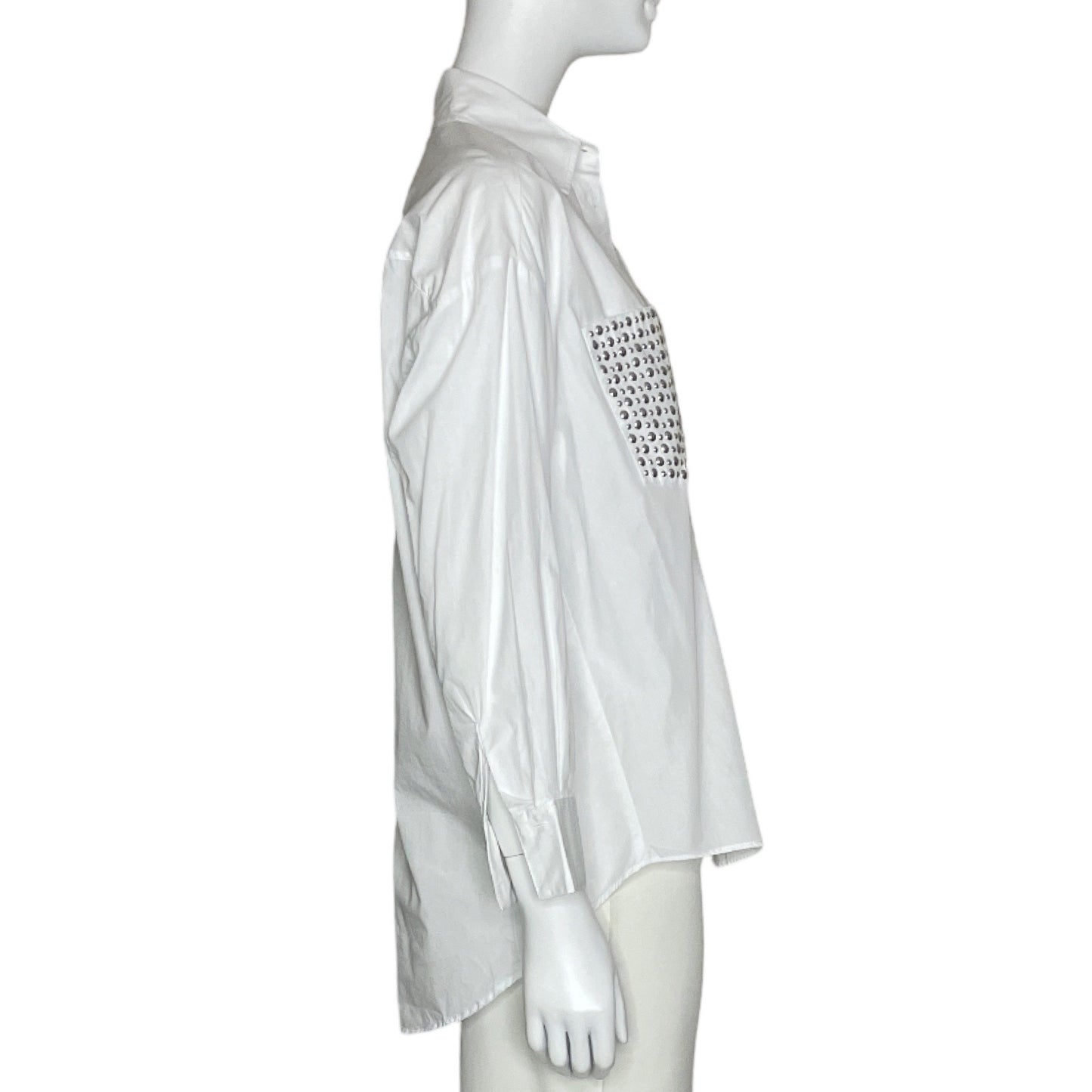 Camisa ZARA Tachas Blanco - Talla XS