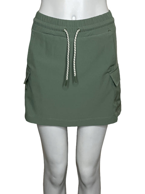 Falda Short Avalanche Bolsillos Verde-Talla XS