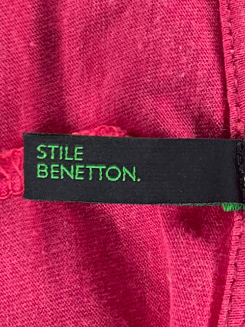 Vestido Stile Benetton Fluido Mini Rosado-Talla S