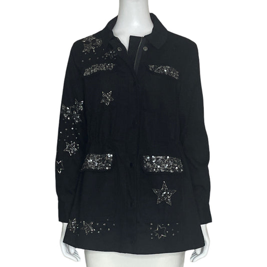 Chaqueta Rapsodia Lentejuelas Negro - Talla 6