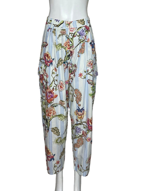 Pantalón Dixie Estampado Flores Azul-Talla 6