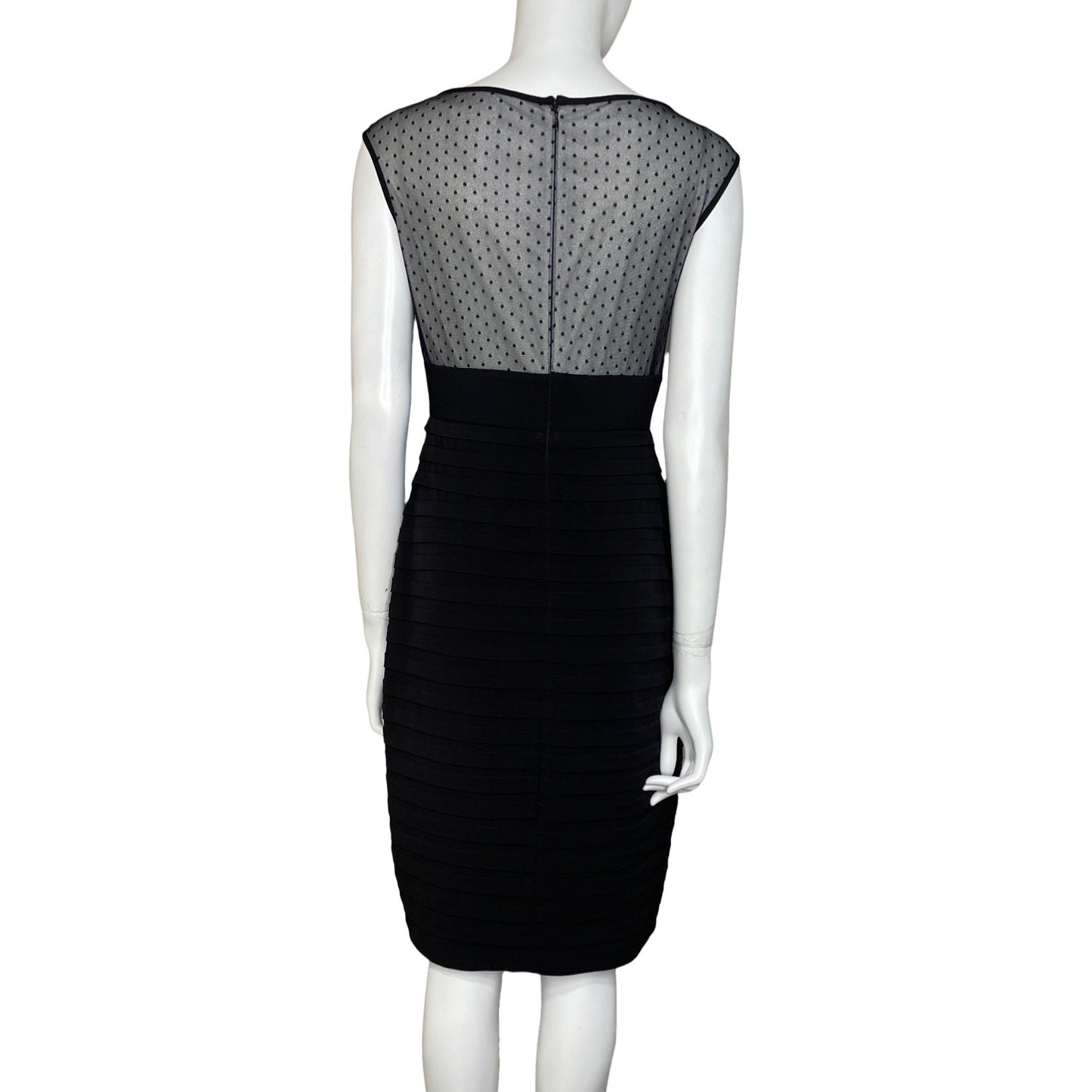 Vestido London Times Lunares Negro-Talla-85