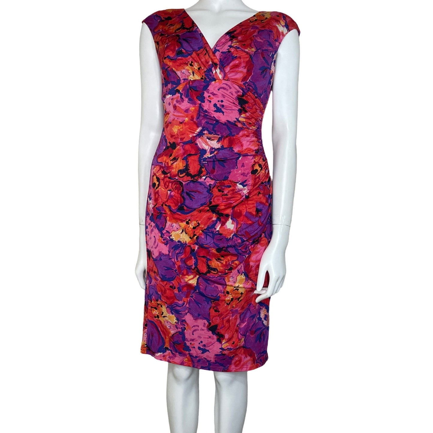 Vestido American Living Flores Rosado-Talla-4