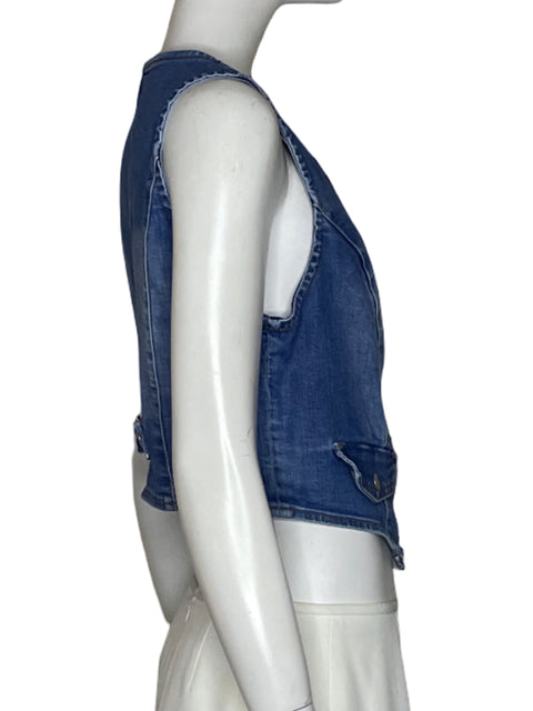 Chaleco VBRT Jeans Azul-Talla M